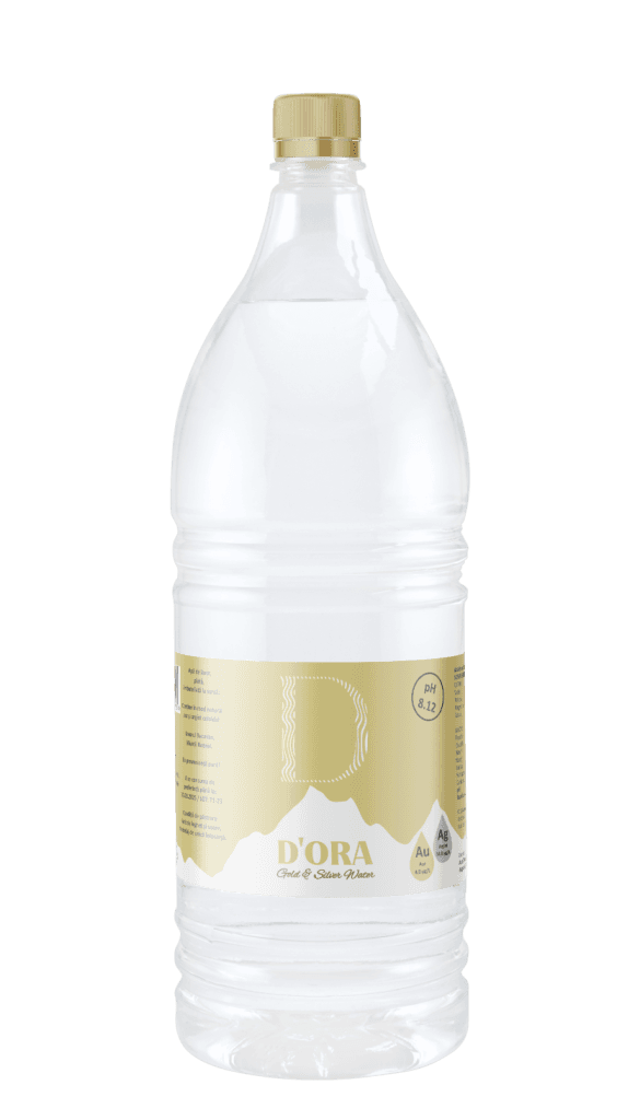 Apa D'ORA Gold & Silver Water PET, 2 Litri