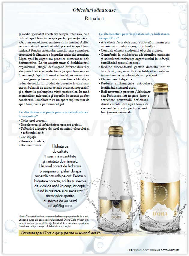 Revista Psychologies - Hidratarea - Pagina 2